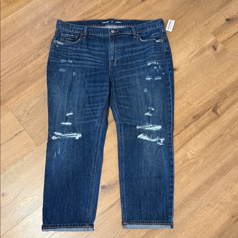 Old Navy Mid-Rise Boyfriend Jeans - Blue